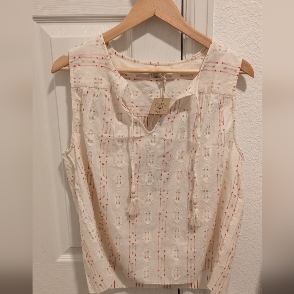 Faherty Skylar Blouse In Sunburst Dobby